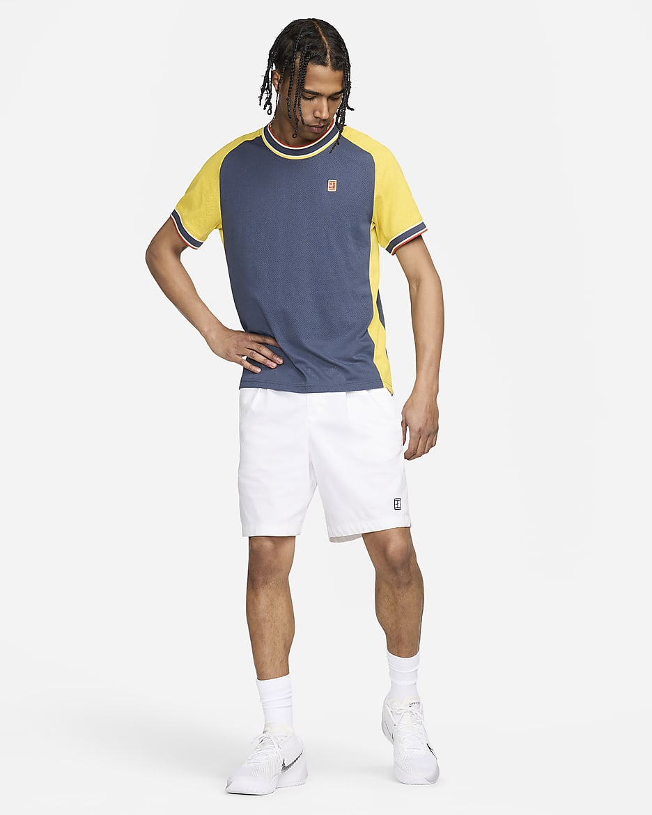 NikeCourt Heritage Men s Short Sleeve Tennis Top